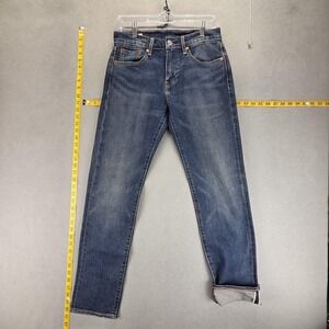 Levis 502 Jeans Womens Blue Selvedge LVC Honeycomb Medium Wash Zip Fits 28x30